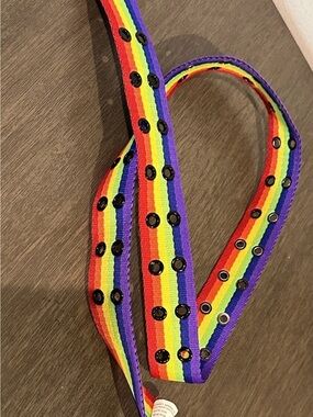 Unbranded Rainbow Studded Men's Belt - Multicolor